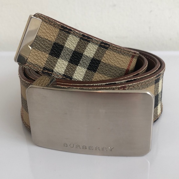 burberry plaid belt